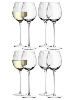LSA Aurelia White Wine Glasses - Clear 430ml (Set Of 8)