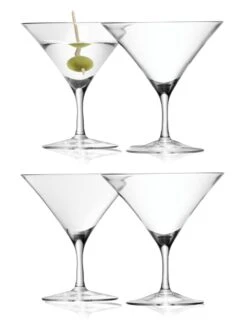 LSA Bar Collection Martini Glasses - 180ml (Set Of 4) Gift Box