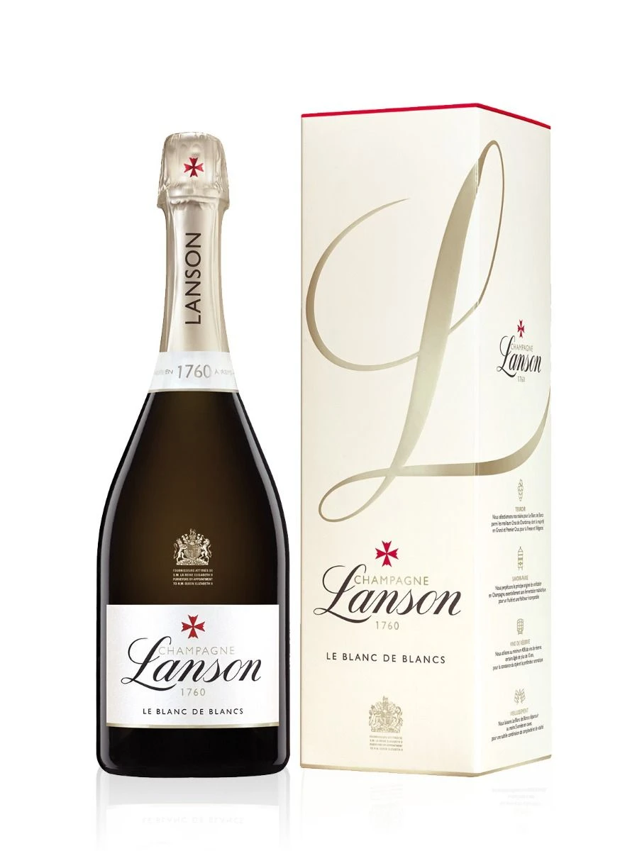 Lanson NV Blanc De Blanc Champagne 75cl Gift Boxed 1 Lanson NV Blanc De Blanc Champagne 75cl Gift Boxed