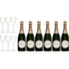 Laurent-Perrier La Cuvée NV Champagne Case Deal 6x75cl & 6 LP Glasses