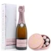 Louis Roederer Rosé Champagne 37.5cl & Pink Truffles 135g