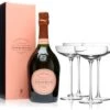 Laurent-Perrier Cuvée Rosé Champagne & 4 LSA Champagne Saucers