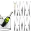 LSA Moya Champagne Grand Serving Set - Ice Bucket & Flutes (Set Of 12)