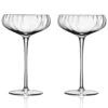 LSA Aurelia Champagne Saucers - Clear Optic 300ml (Set Of 2)