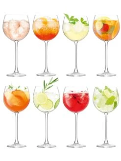 LSA Balloon Goblet Glasses - Clear 525ml (Set Of 8)