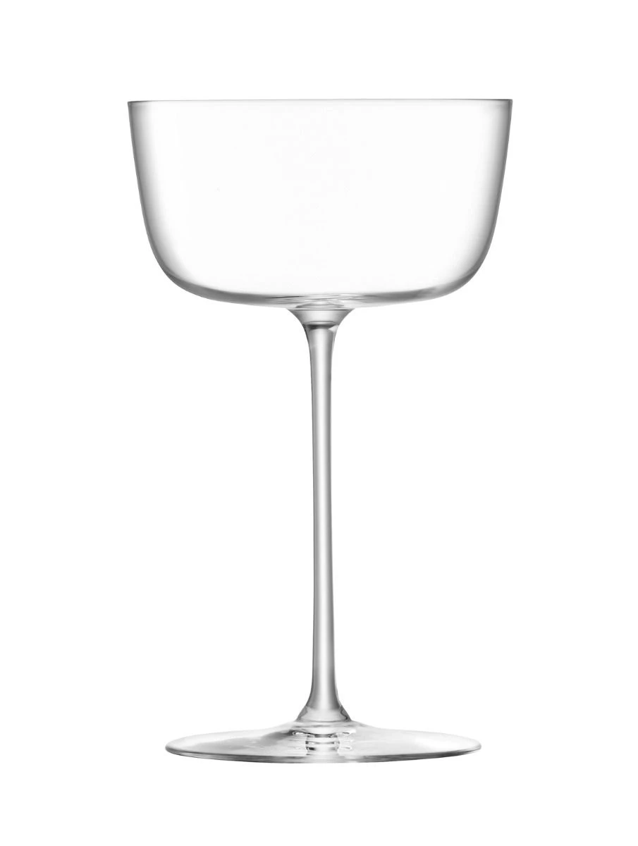 LSA Borough Cocktail Saucers - Clear 240ml X 4 2 LSA Borough Cocktail Saucers - Clear 240ml X 4 - Image 2