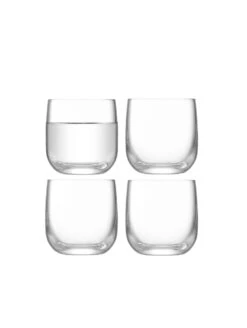 LSA Borough Shot Glasses - Clear 75ml X 4
