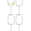 LSA Borough Wine Glasses - Clear 380ml X 4