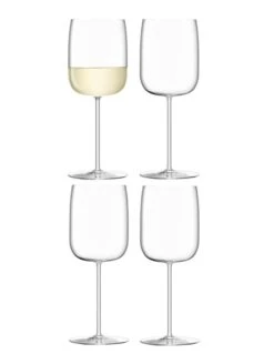 LSA Borough Wine Glasses - Clear 380ml X 4