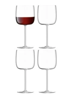 LSA Borough Wine Glasses - Clear 450ml X 4