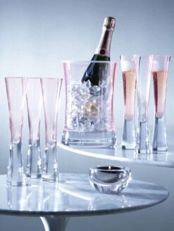 LSA Moya Blush Champagne Flutes - 170ml (Set Of 2) Gift Box -Liquor Sales Store lsa moya blush flutes lifestyle