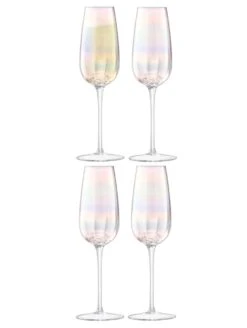 LSA Pearl Champagne Flute - 250ml (Set Of 4)