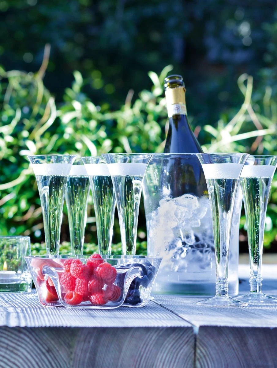 LSA Prosecco Serving Set - Flutes Clear (Set Of 4 & Bucket) 2 LSA Prosecco Serving Set - Flutes Clear (Set Of 4 & Bucket) - Image 2