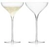 LSA Savoy Champagne Saucers - Clear 250ml (set Of 2)