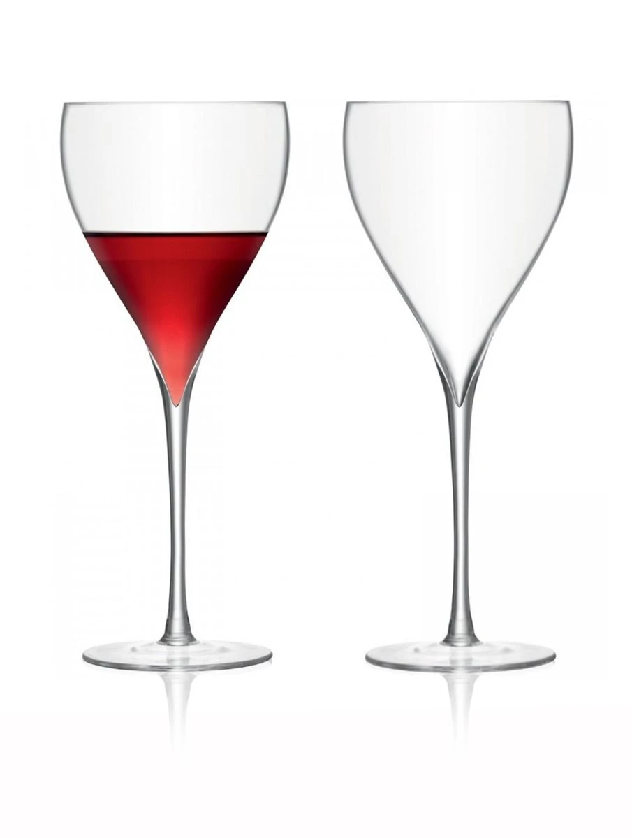 LSA Savoy Wine Glasses -Clear 450ml (Set Of 2) 1 LSA Savoy Wine Glasses -Clear 450ml (Set Of 2)