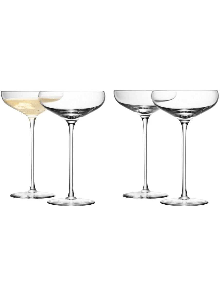 LSA Wine Collection Champagne Saucers - 300ml (Set Of 4) 1 LSA Wine Collection Champagne Saucers - 300ml (Set Of 4)