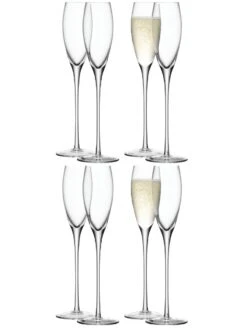 LSA Wine Collection Champagne Flutes - 160ml (Set Of 8)