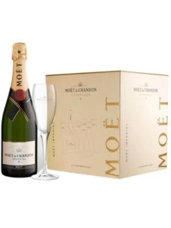 Moet & Chandon Champagne Case Deal 6x75cl & 6 Glasses -Liquor Sales Store moet brut case deal box
