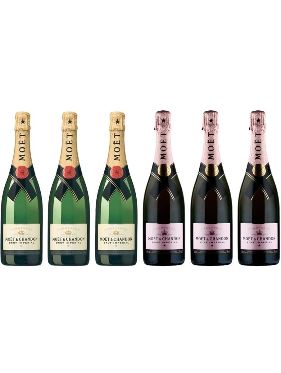 Moet & Chandon Champagne Collection Case Deal 6x75cl 1 Moet & Chandon Champagne Collection Case Deal 6x75cl