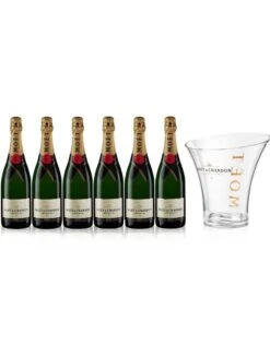 Moet & Chandon Champagne Case Deal 6 X 75cl & Ice Bucket -Liquor Sales Store moet chanson champagne ice bucket 6 x 75cl