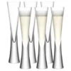 LSA Moya Champagne Flutes - Clear 170ml (Set Of 6)