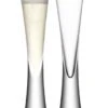 LSA Moya Champagne Flutes - Clear 170ml (Set Of 2)