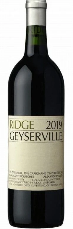 Ridge Geyserville Red Wine 2019 California 75cl