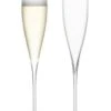 LSA Savoy Champagne Flutes - Clear 200ml (Set Of 2)