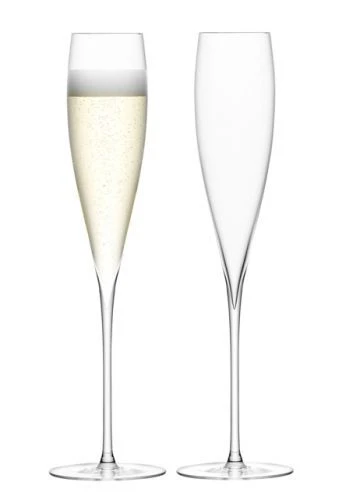 LSA Savoy Champagne Flutes - Clear 200ml (Set Of 2) 1 LSA Savoy Champagne Flutes - Clear 200ml (Set Of 2)