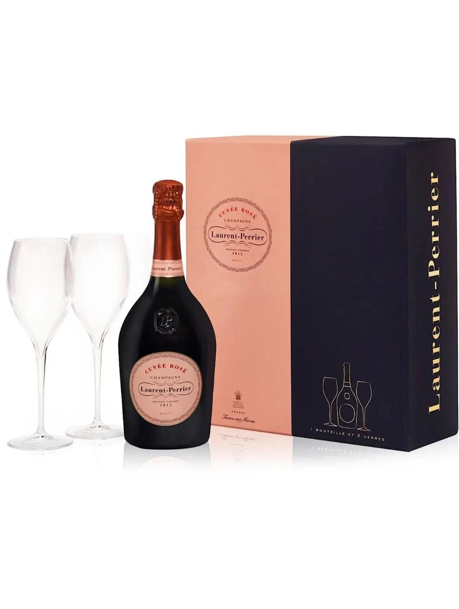 Laurent-Perrier Cuvée Rosé Brut NV 75cl 2 Flute Gift Set 1 Laurent-Perrier Cuvée Rosé Brut NV 75cl 2 Flute Gift Set