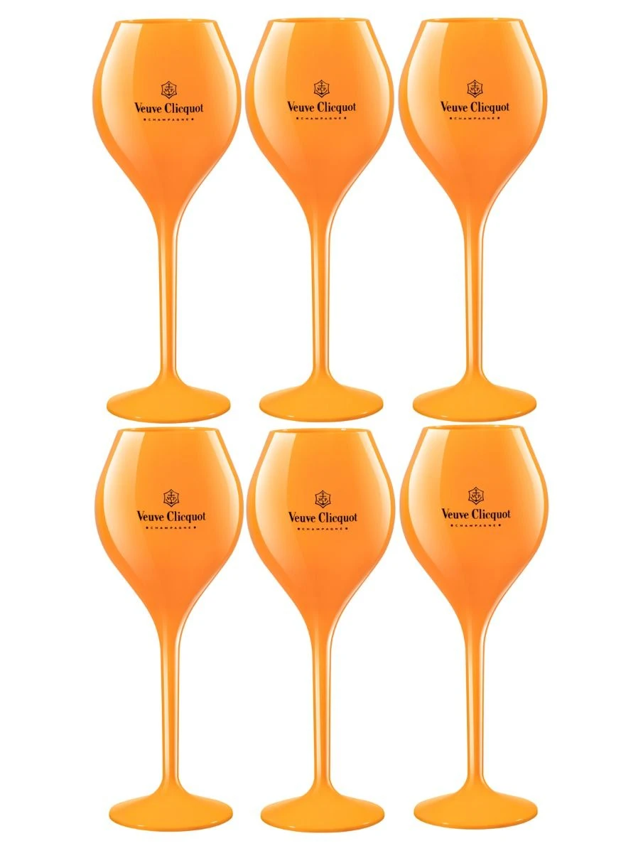 Veuve Clicquot Champagne Case Deal 6x75cl & 6 Acrylic Flutes 2 Veuve Clicquot Champagne Case Deal 6x75cl & 6 Acrylic Flutes - Image 2