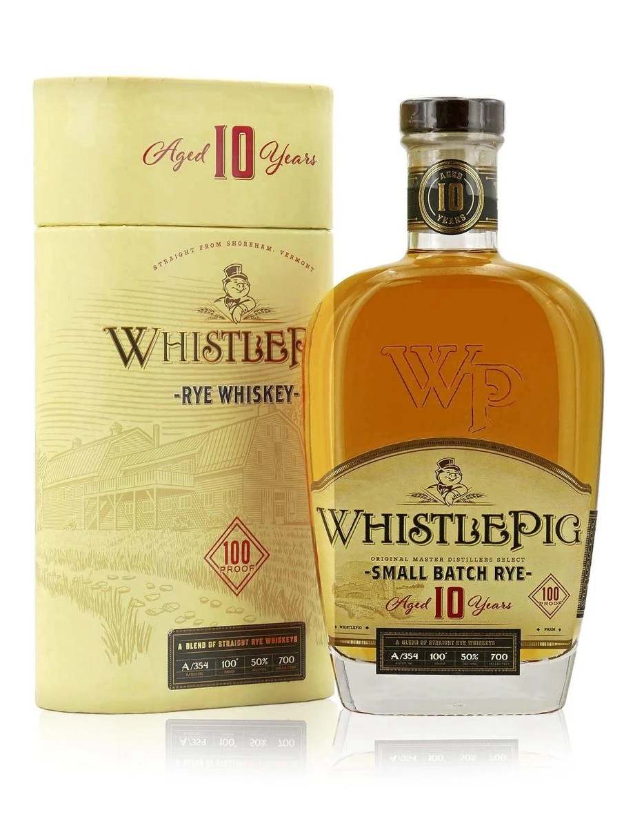 WhistlePig 10 Year Old Small Batch Rye Whiskey 70cl 1 WhistlePig 10 Year Old Small Batch Rye Whiskey 70cl